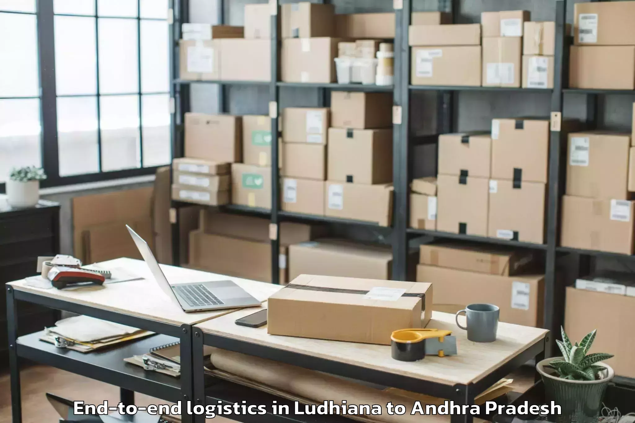 Professional Ludhiana to Unguturu End To End Logistics